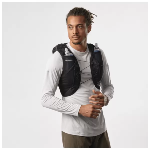  Мъжка раница SALOMON ACTIVE SKIN 12 SET LC2177400 ЧЕРЕН/МЕТАЛ 