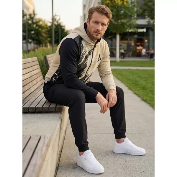  Мъжки суичър на Zip Premium ALTISPORT VOJ/ALM006MI02 ЧЕРНО -BROWN 