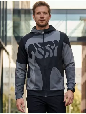 Мъжки суичър на Zip Premium ALTISPORT VOJ/ALM056MI02 ЧЕРНО