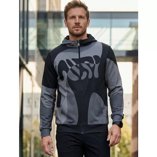  Мъжки суичър на Zip Premium ALTISPORT VOJ/ALM056MI02 ЧЕРНО 