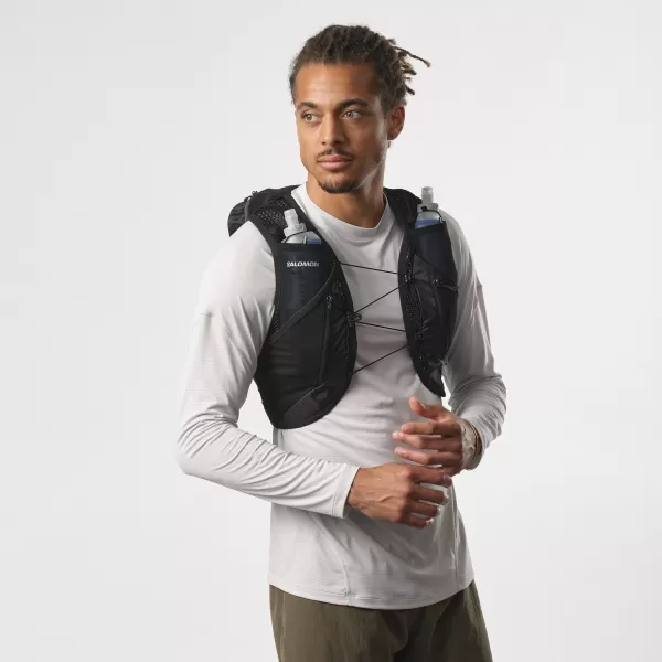  Мъжка раница SALOMON ACTIVE SKIN 12 SET LC2177400 ЧЕРЕН/МЕТАЛ 