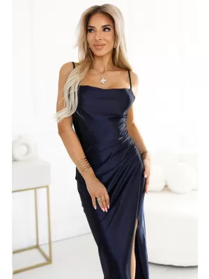 Рокля NUMOCO DIANE 483-6 ТЪМНО СИНЬО
