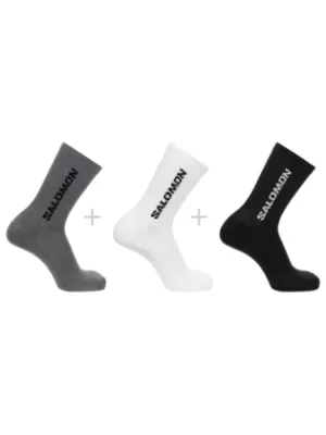 Чорапи SALOMON EVERYDAY CREW 3-PACK LC2086200 ЧЕРЕН/БЯЛ/МЕДЕНО СИВ МЕЛАНЖ