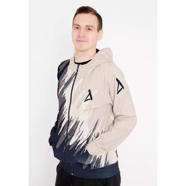  Мъжки суичър на Zip Premium ALTISPORT VOJ/ALM006MI02 ЧЕРНО -BROWN 