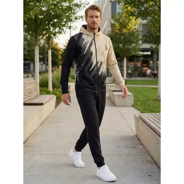  Мъжки суичър на Zip Premium ALTISPORT VOJ/ALM006MI02 ЧЕРНО -BROWN 