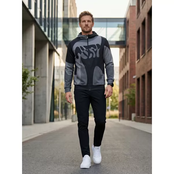  Мъжки суичър на Zip Premium ALTISPORT VOJ/ALM056MI02 ЧЕРНО 