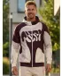 Мъжки суичър на Zip Premium ALTISPORT VOJ/ALM056MI02 БЕЖОВО/ЧЕРВЕНО
