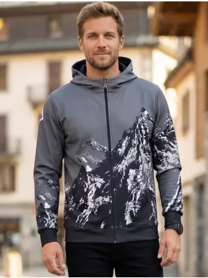 Мъжки суичър на Zip Premium ALTISPORT VOJ/ALM059MI02 СИВО