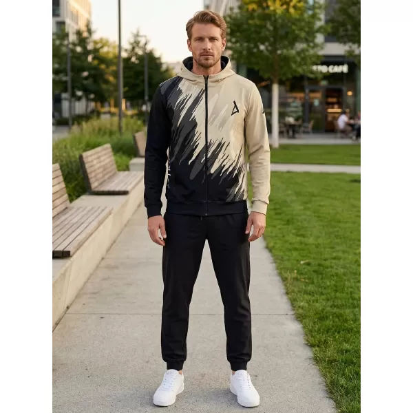  Мъжки суичър на Zip Premium ALTISPORT VOJ/ALM006MI02 ЧЕРНО -BROWN 