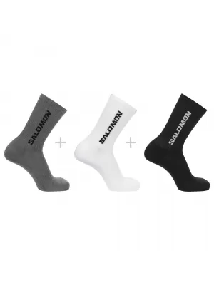 Чорапи SALOMON EVERYDAY CREW 3-PACK LC2086200 ЧЕРЕН/БЯЛ/МЕДЕНО СИВ МЕЛАНЖ