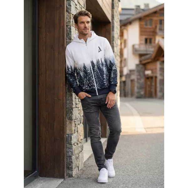  Мъжки суичър на Zip Premium ALTISPORT VOJ/ALM058MI02 БЯЛ -РЕЙС 