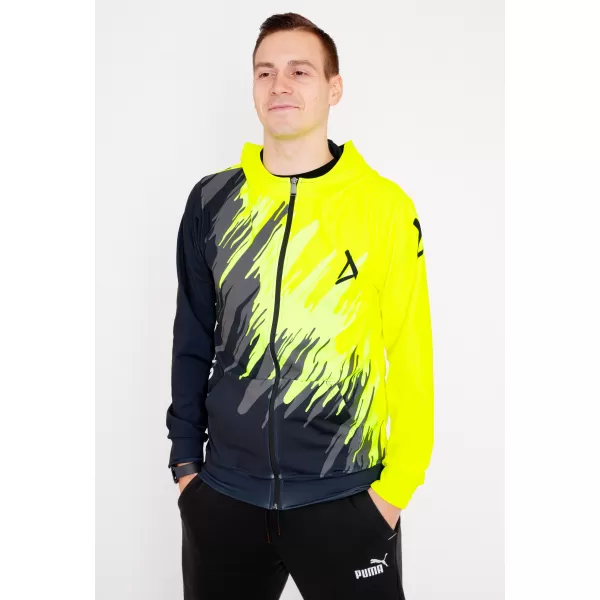  Мъжки суичър на Zip Premium ALTISPORT VOJ/ALM006MI02 ЧЕРНО -ЙОУЛО 