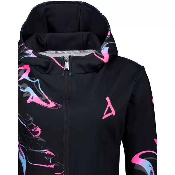  Женска суитчър на Zip Premium ALTISPORT VOJ/ALW064MI02 ЧЕРНО -ПИНК 