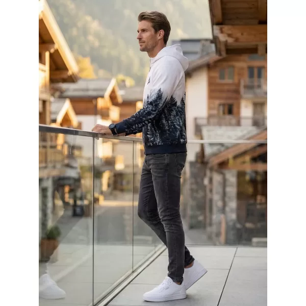  Мъжки суичър на Zip Premium ALTISPORT VOJ/ALM058MI02 БЯЛ -РЕЙС 