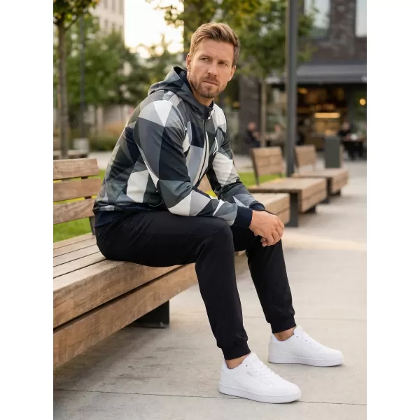  Мъжки първокласен суичър с цип ALTISPORT VOJ/ALM007MI02 СИВО 