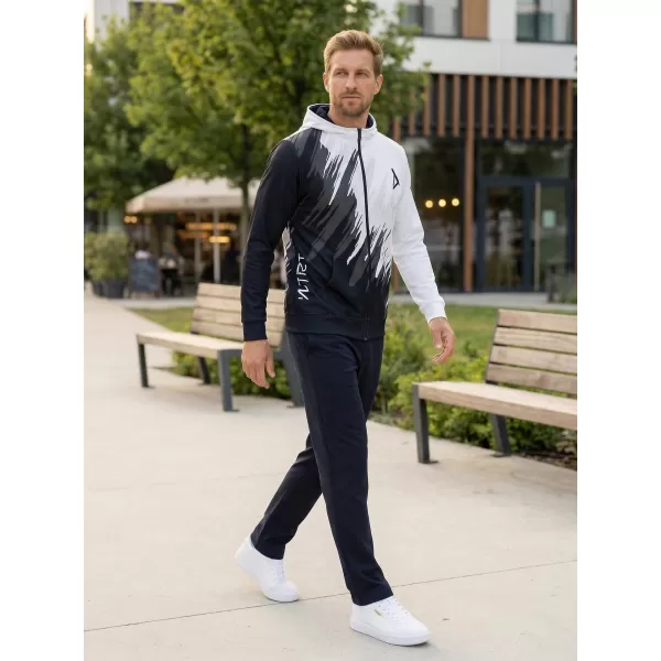  Мъжки суичър на Zip Premium ALTISPORT VOJ/ALM006MI02 ЧЕРНО И БЯЛО 