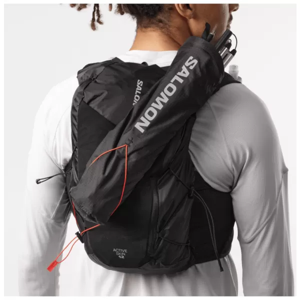  Мъжка раница SALOMON ACTIVE SKIN 12 SET LC2177400 ЧЕРЕН/МЕТАЛ 
