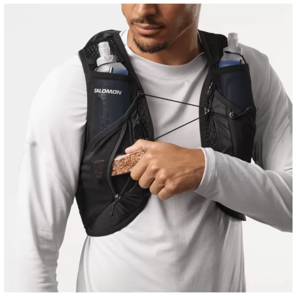 Мъжка раница SALOMON ACTIVE SKIN 12 SET LC2177400 ЧЕРЕН/МЕТАЛ 