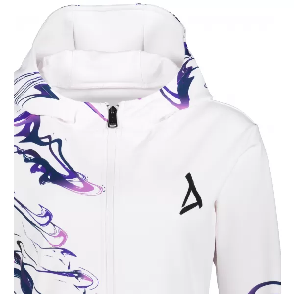  Женска суитчър на Zip Premium ALTISPORT VOJ/ALW064MI02 БЯЛ -ВИОЛЕТОВО 