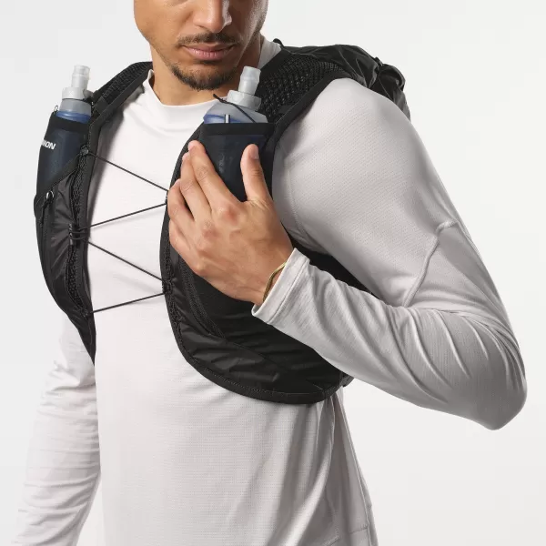  Мъжка раница SALOMON ACTIVE SKIN 12 SET LC2177400 ЧЕРЕН/МЕТАЛ 