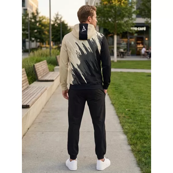  Мъжки суичър на Zip Premium ALTISPORT VOJ/ALM006MI02 ЧЕРНО -BROWN 