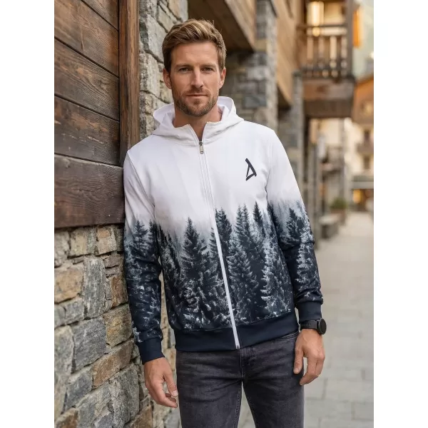  Мъжки суичър на Zip Premium ALTISPORT VOJ/ALM058MI02 БЯЛ -РЕЙС 