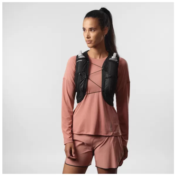  Дамска раница SALOMON ACTIVE SKIN 12 WOMEN SET LC2178600 ЧЕРЕН/МЕТАЛ 