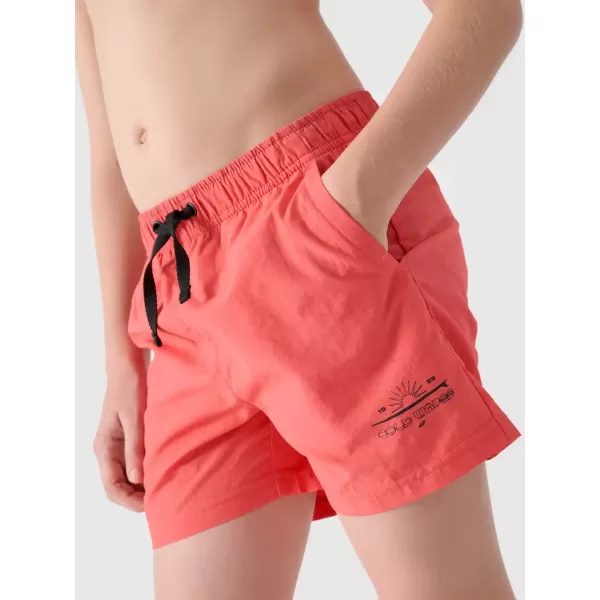  Детски шорти 4F JWSS25UBDSM117 КОРАЛ 