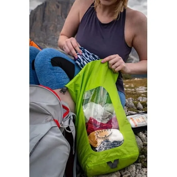  Калъф OSPREY DRY SACK 35 W/WINDOW LIMON GREEN 