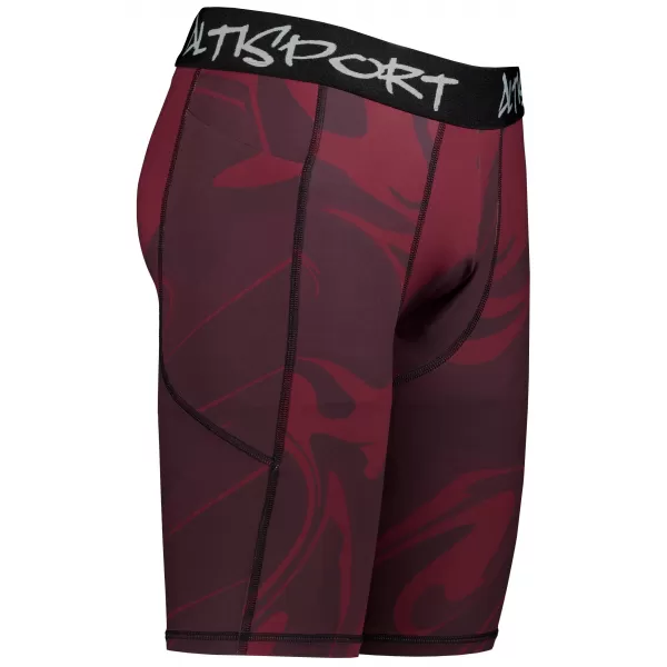  Мъжки спортен клин над коляното premium ALTISPORT VOJ/ALM072LEG02 ВИНЕНО-ЧЕРВЕНО 