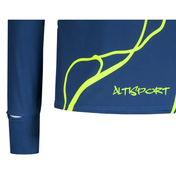  Мъжки спортен суичър премиум плюс ALTISPORT VOJ/ALM073MI04 МОРСКО-ФЛУО ЖЪЛТО 