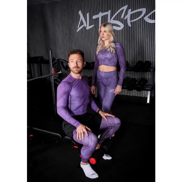  Мъжки дълъг премиум спортен клин ALTISPORT VOJ/ALM072LEG01 ЛИЛАВО 