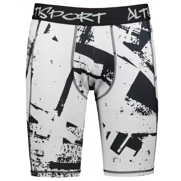  Мъжки спортен клин над коляното premium ALTISPORT VOJ/ALM079LEG02 ЧЕРНО СИВО 