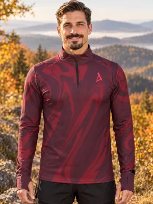 Мъжки спортен суичър премиум плюс ALTISPORT VOJ/ALM072MI04 ВИНЕНО-ЧЕРВЕНО