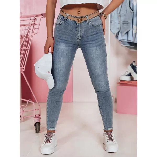  Дамски панталони DSTREET SKINLENA UY2374 СВЕТЛО СИНЬО 