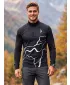 Мъжки спортен суичър премиум плюс ALTISPORT VOJ/ALM073MI04 ЧЕРЕН