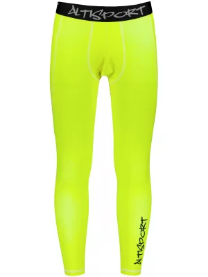 Мъжки дълъг премиум спортен клин ALTISPORT VOJ/ALM000LEG01 ФЛУОРО-ЖЪЛТО