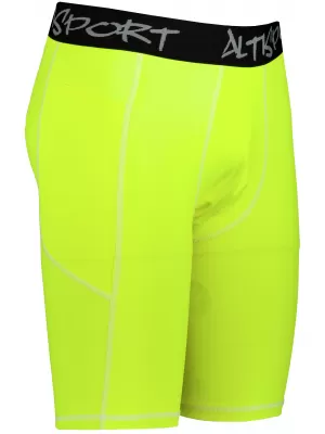 Мъжки спортен клин над коляното premium ALTISPORT VOJ/ALM000LEG02 ФЛУОРО-ЖЪЛТО
