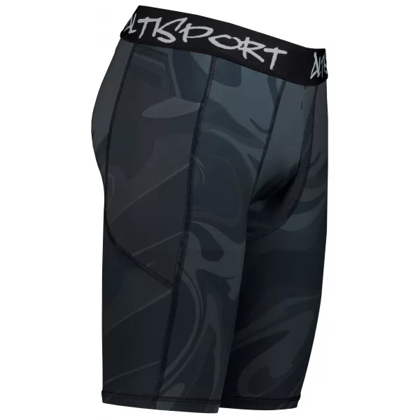  Мъжки спортен клин над коляното premium ALTISPORT VOJ/ALM072LEG02 ЧЕРЕН 