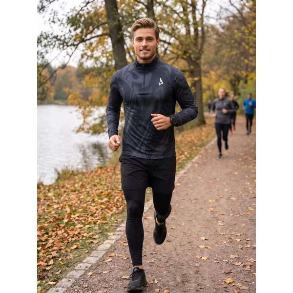  Мъжки спортен суичър премиум плюс ALTISPORT VOJ/ALM072MI04 ЧЕРЕН 