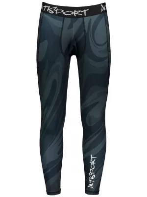 Мъжки дълъг премиум спортен клин ALTISPORT VOJ/ALM072LEG01 ЧЕРЕН