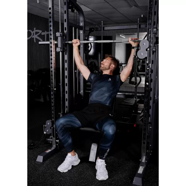  Мъжки дълъг премиум спортен клин ALTISPORT VOJ/ALM072LEG01 ЧЕРЕН 