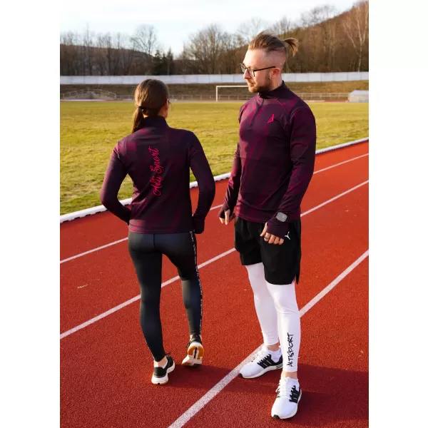  Дамски спортен суичър премиум плюс ALTISPORT VOJ/ALW072MI04 ВИНЕНО-ЧЕРВЕНО 