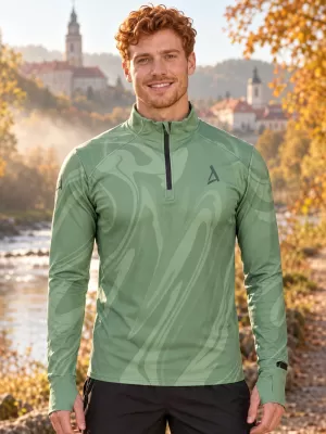 Мъжки спортен суичър премиум плюс ALTISPORT VOJ/ALM072MI04 ЗЕЛЕНО