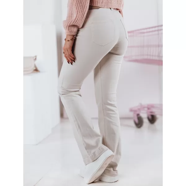  Дамски панталони DSTREET FLAREJOY UY2367 БЕЖОВО 