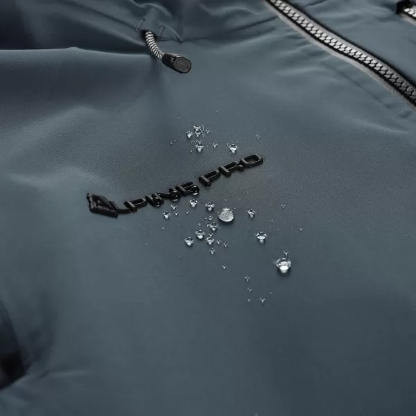  Мъжко водоустойчиво яке ALPINE PRO ZARR СИВО 
