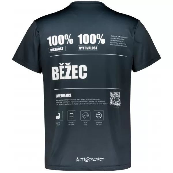  Мъжка премиум функционална тениска ALTISPORT BĚŽEC VOJ/ALM091TR01 ЧЕРЕН 