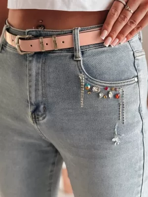Дамски панталони DSTREET BLINGBLING UY2451 СИНЬО