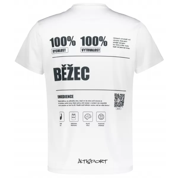  Мъжка премиум функционална тениска ALTISPORT BĚŽEC VOJ/ALM091TR01 БЯЛО 
