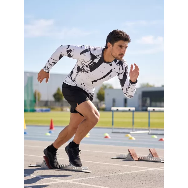  Мъжка първокласна функционална компресионна тениска с дълъг ръкав ALTISPORT VOJ/ALM079TR03 ЧЕРНО СИВО 